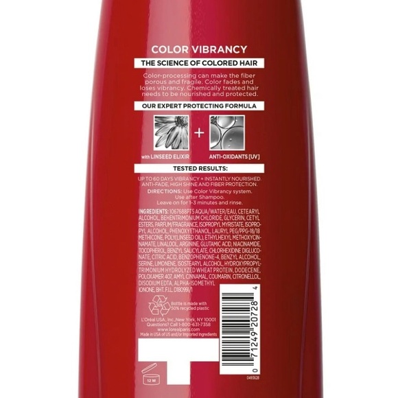 L'Oreal Paris Elvive Color Vibrancy Color Protecting Shampoo & Conditioner *NEW* - Picture 4 of 4